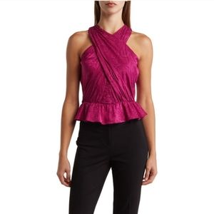 NWT Veronica Beard Kailani Silk Blend Top